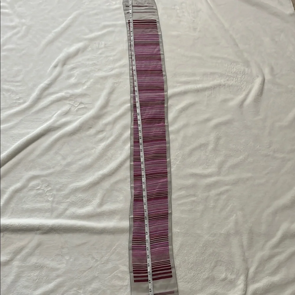Dior Striped Pink and Gray Scarf